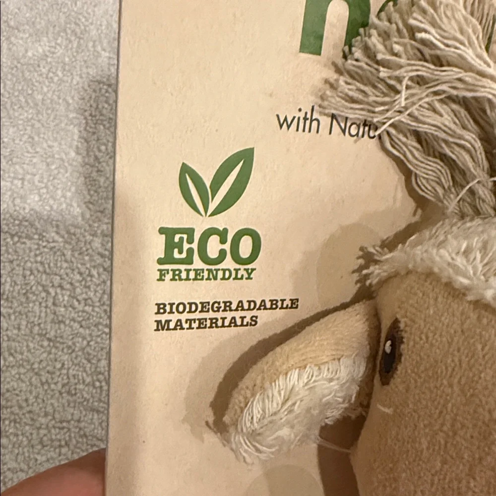 Natural Pet Eco friendly plush horse dog toy and Bocce’s natural dog treats